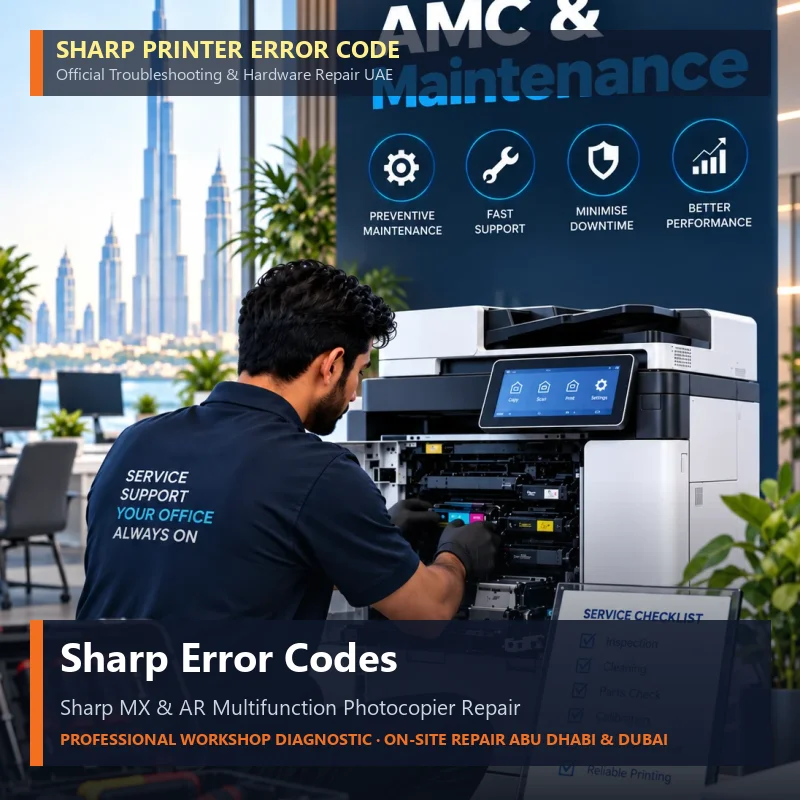 Sharp Multifunction Copier Error Codes Repair UAE