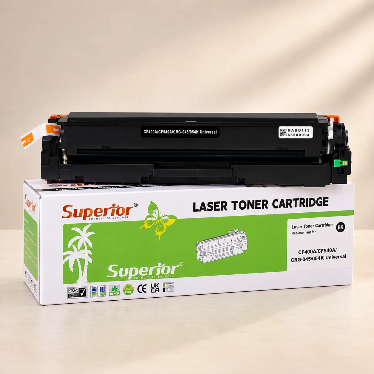 Superior Toner CF400A/CF540A/CRG-045/054K Black Universal | Compatible Toner